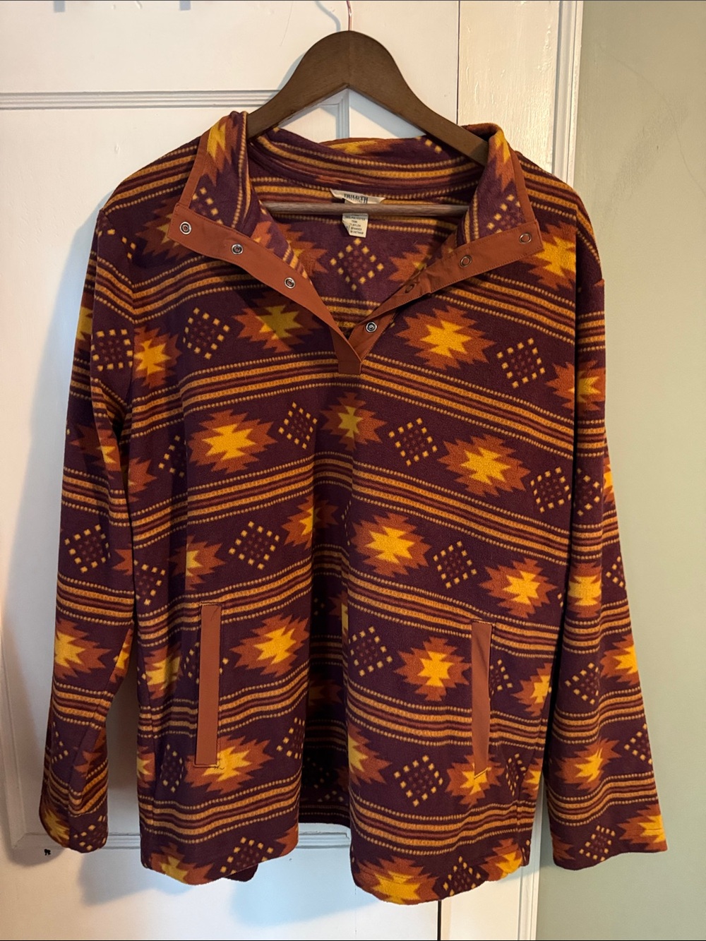 Duluth Trading Co Fleece Snap-Front Pullover